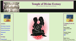 Desktop Screenshot of divineecstasy.org